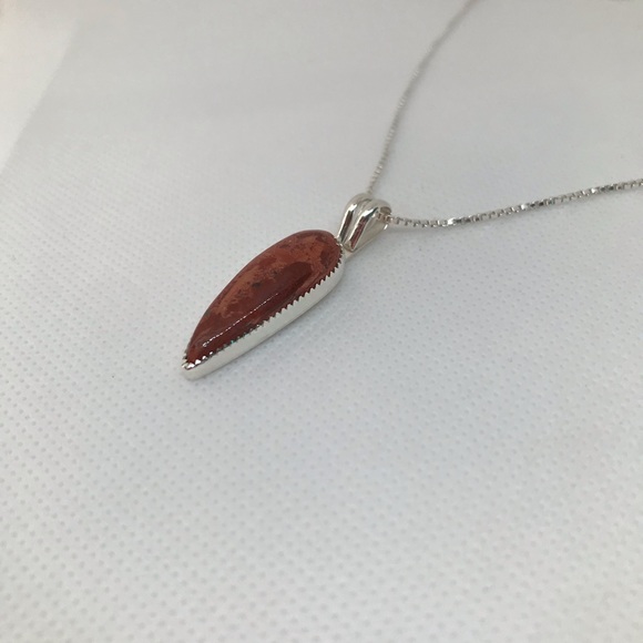 14Ct Red Jasper Pendant Handmade - Picture 2 of 3